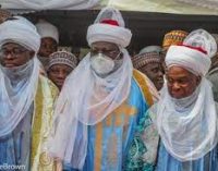 SENATE PRESIDENT, LAWAN, GOVERNOR ABDULRAZAQ BAG EMIRATE TITLE IN KWARA