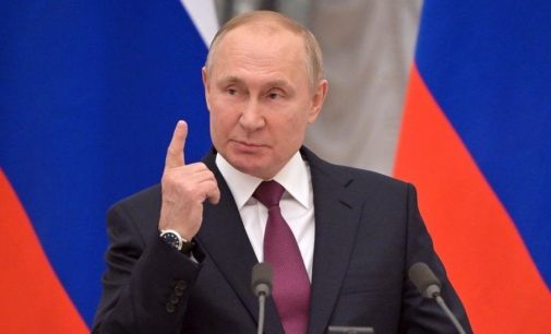 RUSSIA PRESIDENT PUTIN WARNS AGAINST FOREIGN INTERVENTION