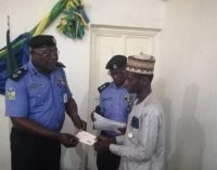 ZAMFARA CP, ELKANNAH PRESENTS OVER 4 MILLION NAIRA CHEQUE TO FAMILIES OF DECEASED OFFICERS