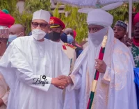 PRESIDENT BUHARI VISITS KANO, CONDOLES WITH EMIR OVER EXPLOSION