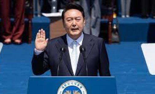 YOON SUK-YEOL SWORN IN AS SOUTH KOREAN PRESIDENT