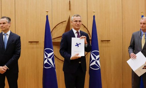 SWEDEN, FINLAND SUBMIT APPLICATION TO JION NATO