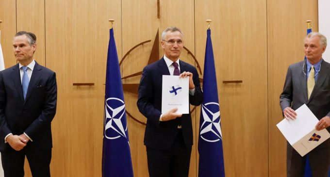 SWEDEN, FINLAND SUBMIT APPLICATION TO JION NATO