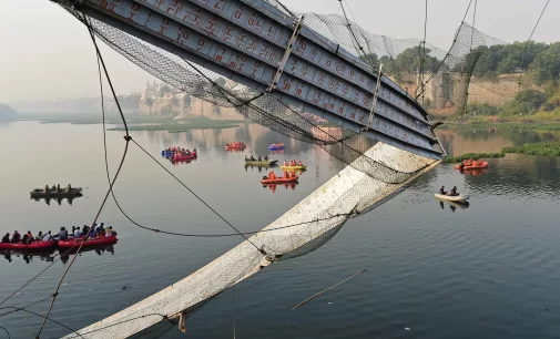 INDIA BRIDGE COLLAPSE CLAIMS OVER 100 PEOPLE
